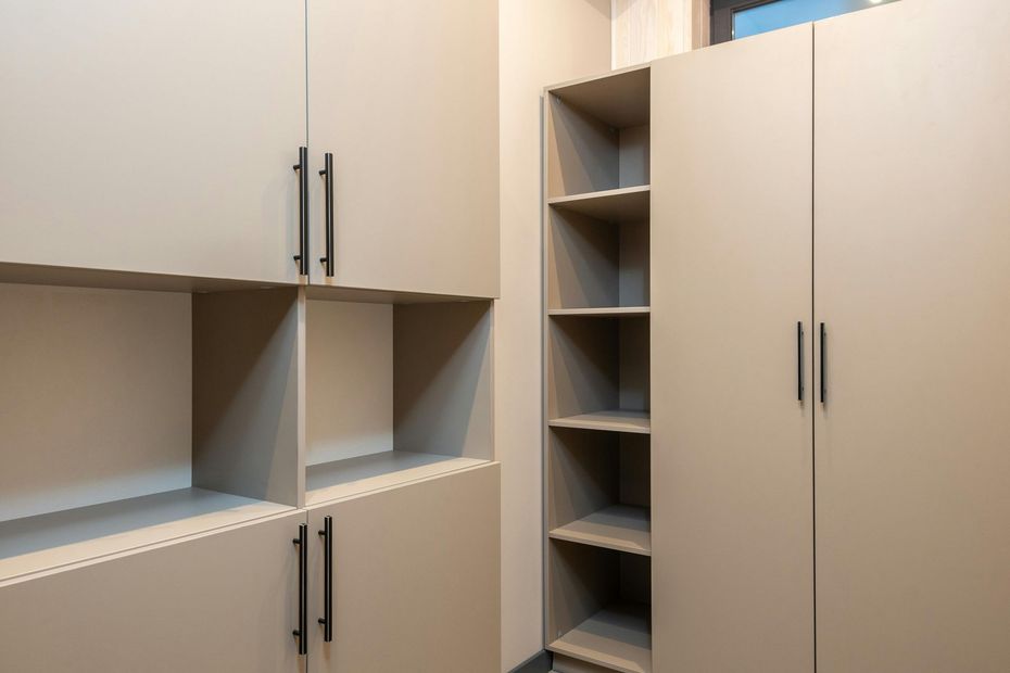 Organized cabinet interior